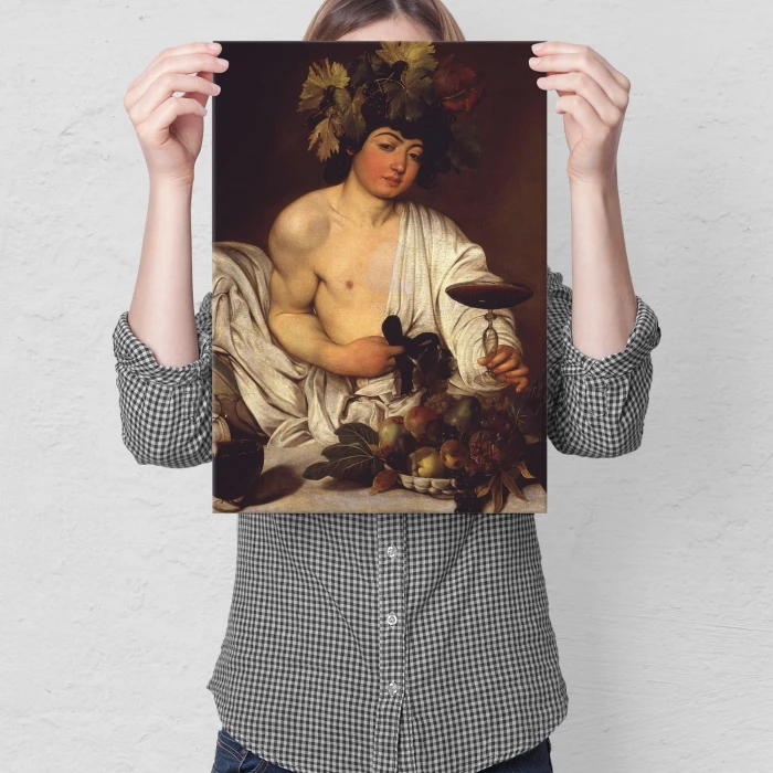 Poster metal Bacchus Caravaggio gift