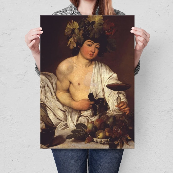 Poster metal Bacchus Caravaggio gift