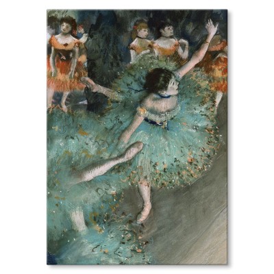 Plakat metalowy Dancer in green Degas Prezent