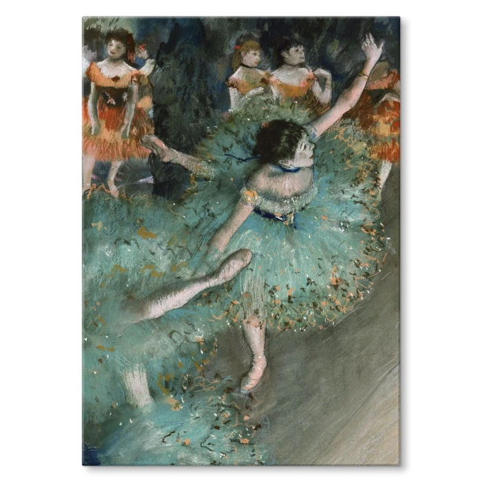 Plakat metalowy Dancer in green Degas Prezent