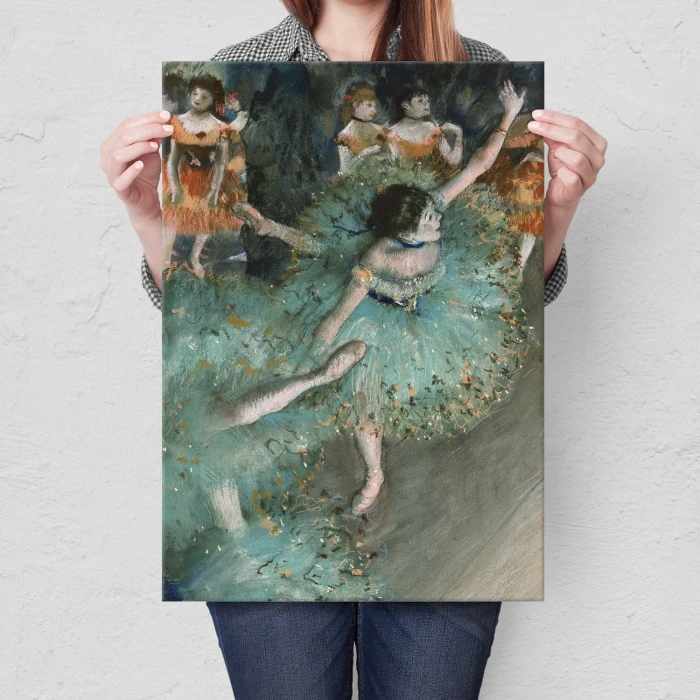 Plakat metalowy Dancer in green Degas Prezent