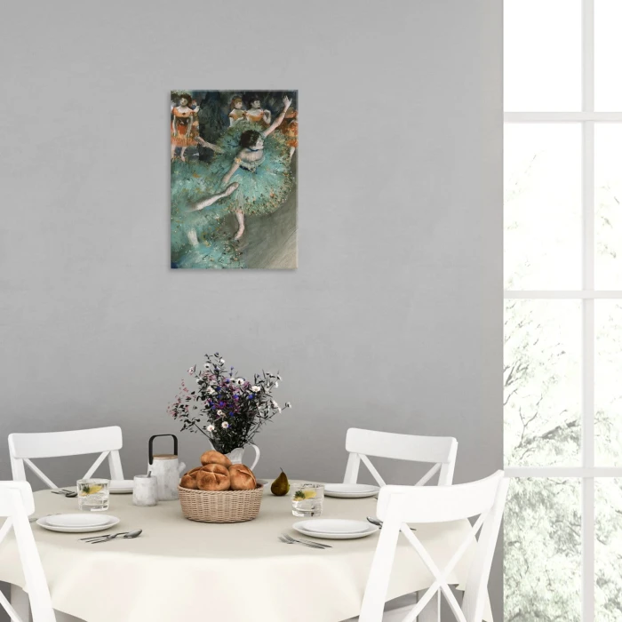 Plakat metalowy Dancer in green Degas Prezent