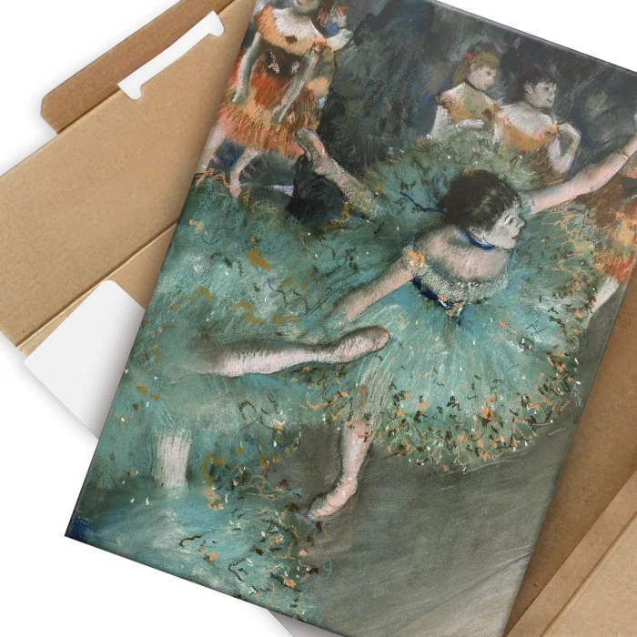 Plakat metalowy Dancer in green Degas Prezent