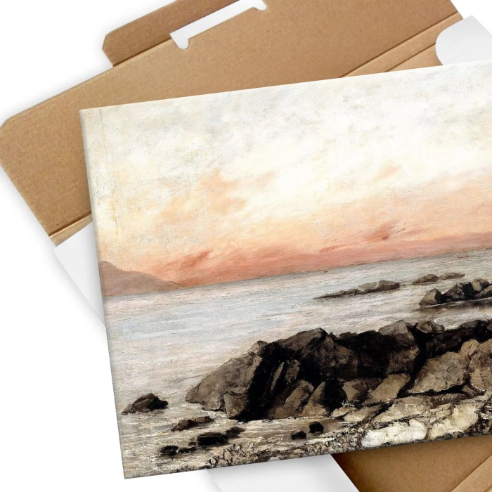 Poster metal Sunset Vevey Courbet gift