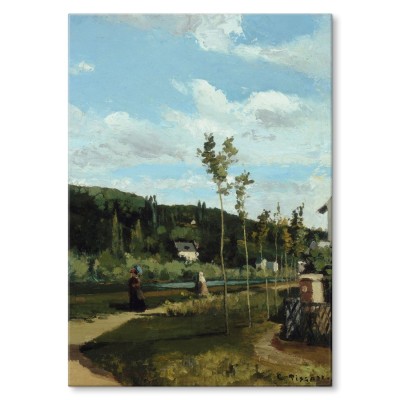 Plakat metalowy Country road Pissarro Prezent