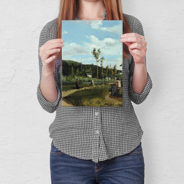 Poster metal Country road Pissarro gift