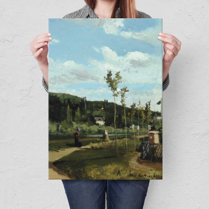 Poster metal Country road Pissarro gift