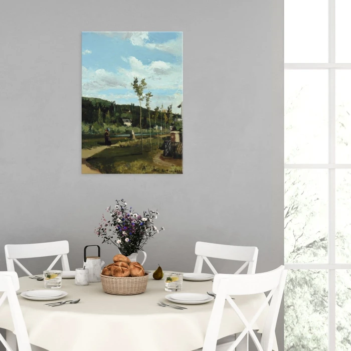 Plakat metalowy Country road Pissarro Prezent