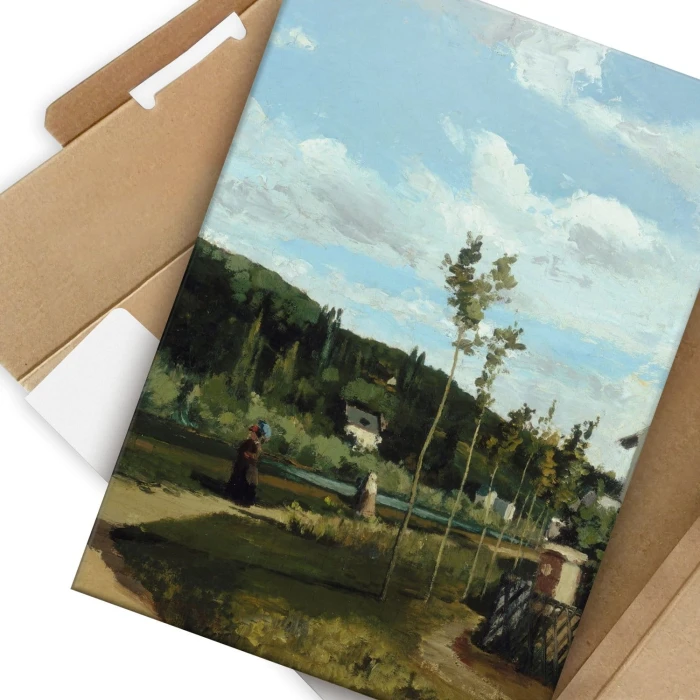 Plakat metalowy Country road Pissarro Prezent