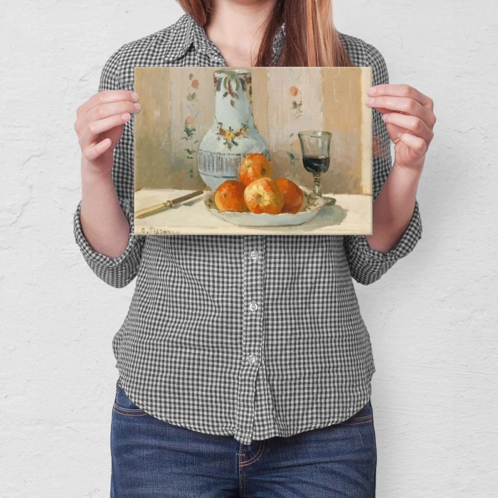 Poster metal Apples pitcher Pissarro gift