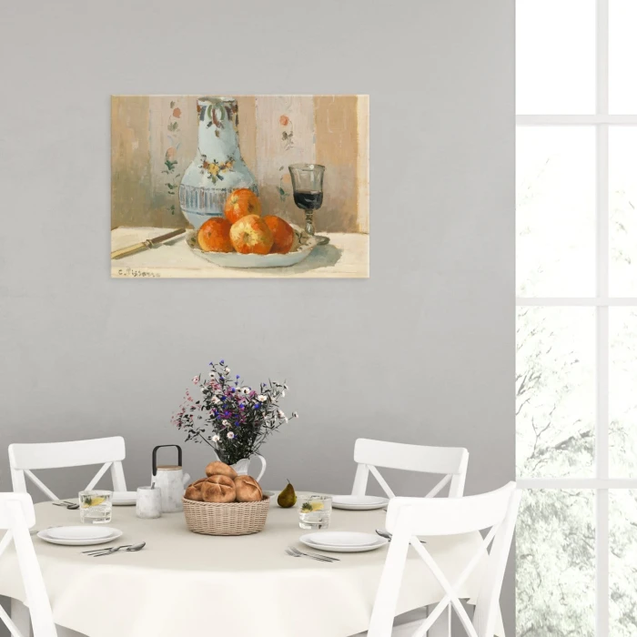 Poster metal Apples pitcher Pissarro gift