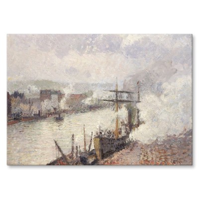 Poster metal Steamboats Pissarro gift