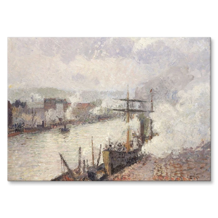 Poster metal Steamboats Pissarro gift