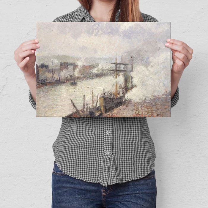 Poster metal Steamboats Pissarro gift