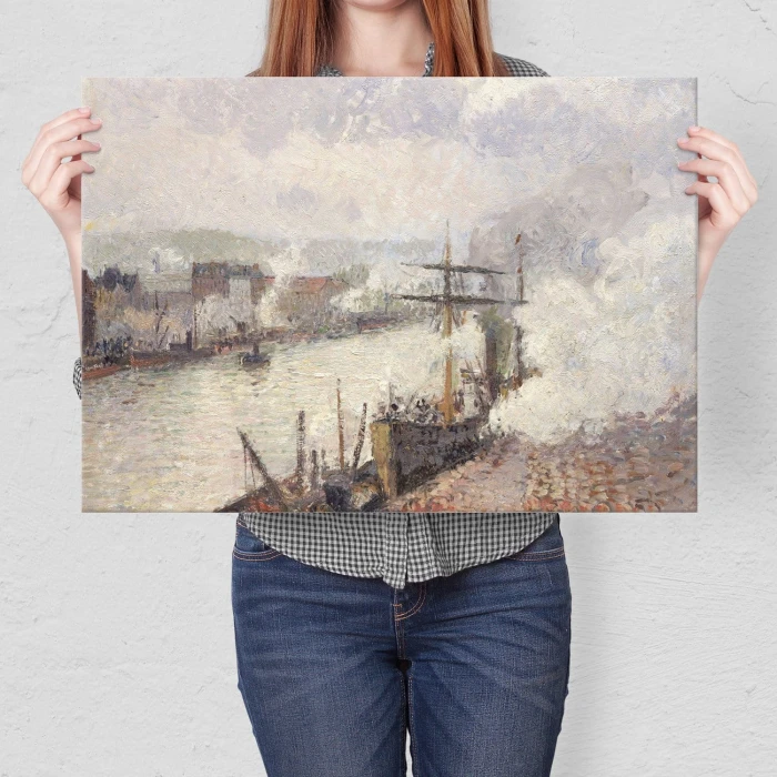 Poster metal Steamboats Pissarro gift