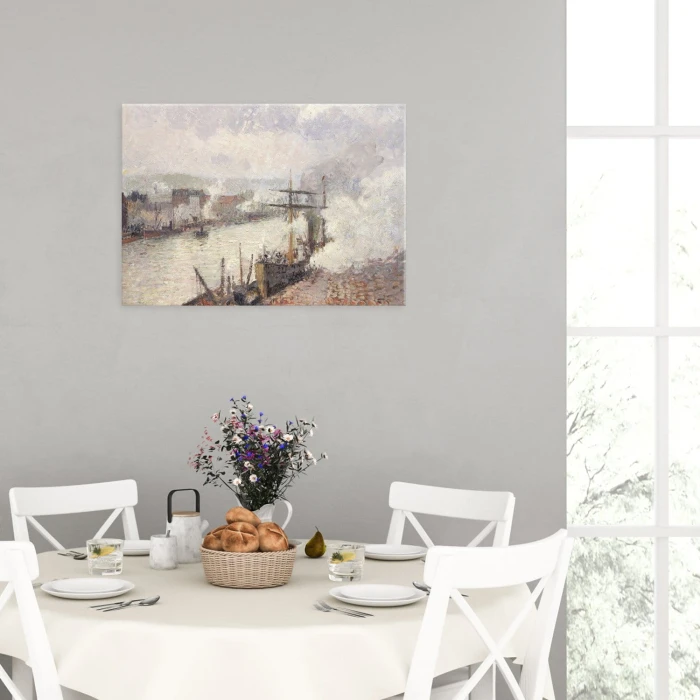 Poster metal Steamboats Pissarro gift