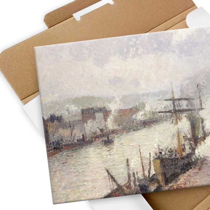 Poster metal Steamboats Pissarro gift