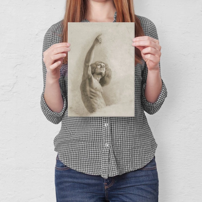 Poster metal Portrait Gustave Courbet gift