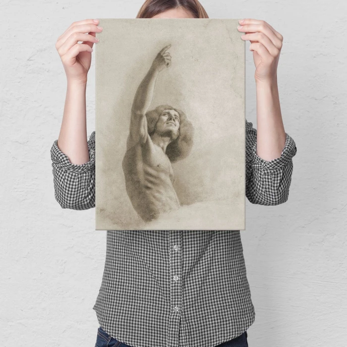 Poster metal Portrait Gustave Courbet gift