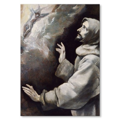 Poster metal Saint Francis El Greco gift