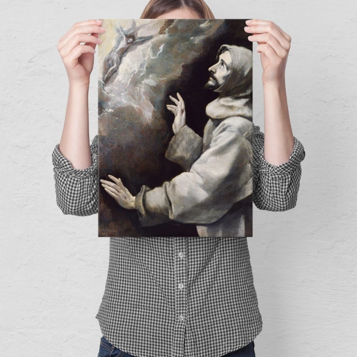 Poster metal Saint Francis El Greco gift