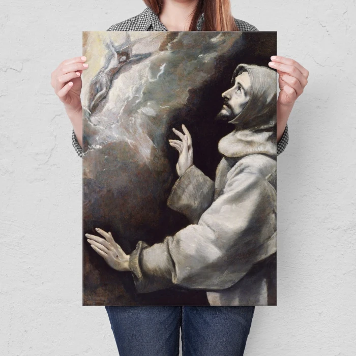 Poster metal Saint Francis El Greco gift