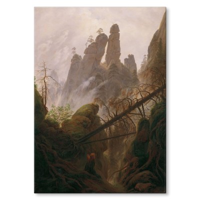 Poster metal Rocky landscape Friedrich gift