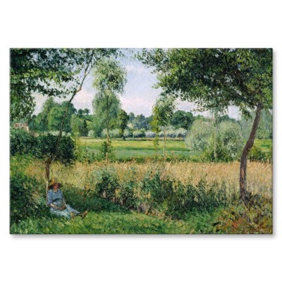 Poster metal Morning sunlight Pissarro gift