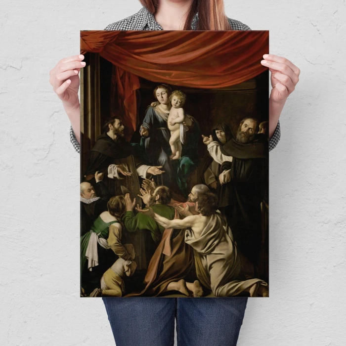 Plakat metalowy Madonna Caravaggio Prezent