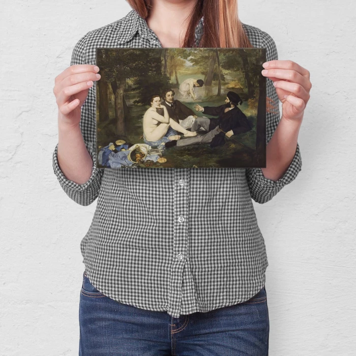 Poster metal Luncheon grass Manet gift