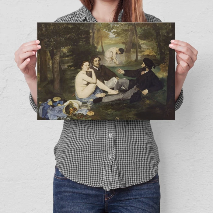 Poster metal Luncheon grass Manet gift