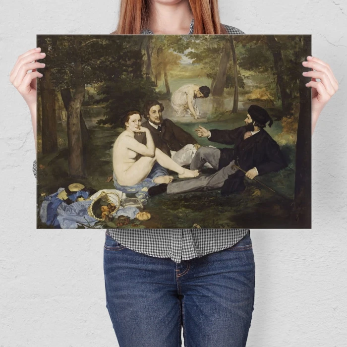 Poster metal Luncheon grass Manet gift