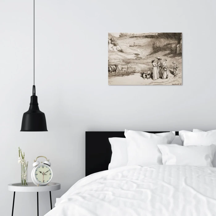 Poster metal Les Demoiselles Courbet gift
