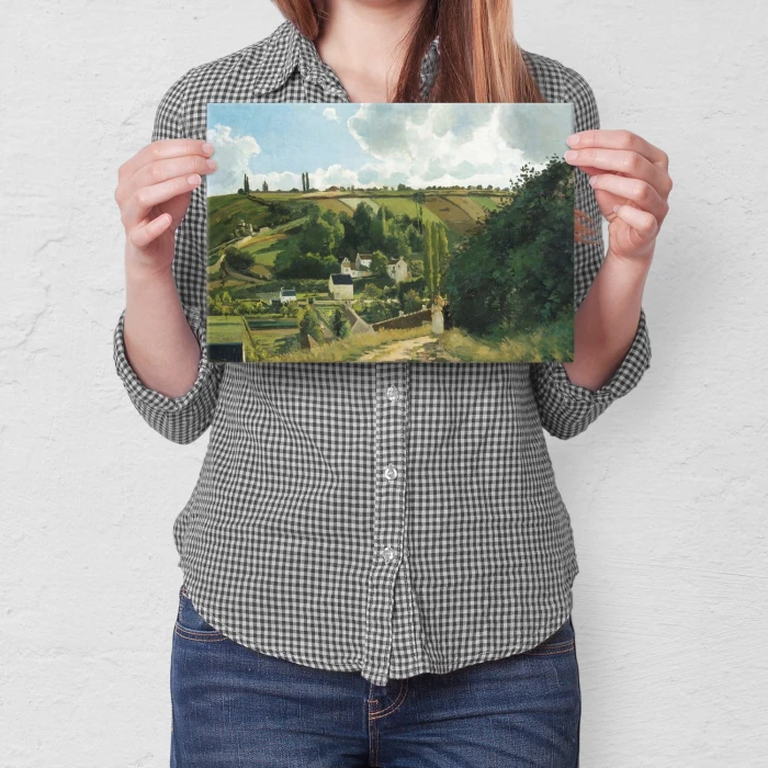 Plakat metalowy Jalais hill Pissarro Prezent