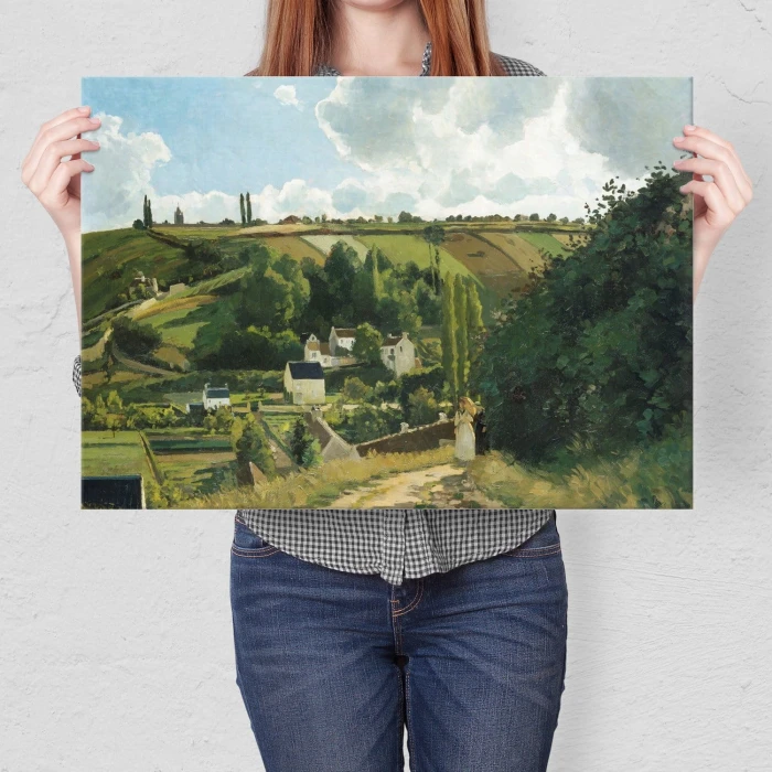 Plakat metalowy Jalais hill Pissarro Prezent