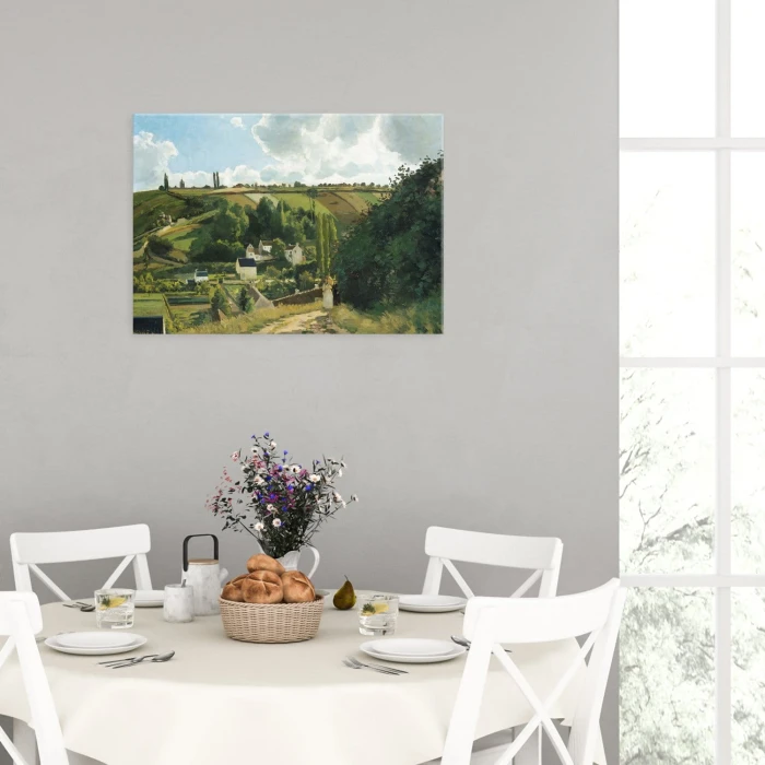 Plakat metalowy Jalais hill Pissarro Prezent