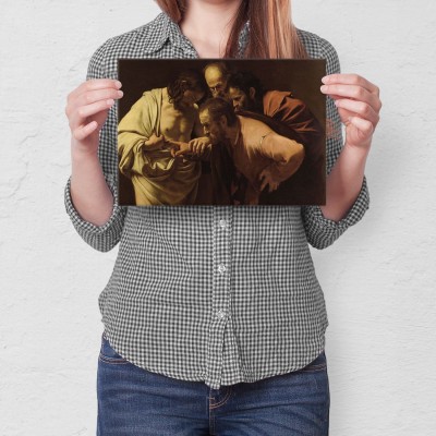 Plakat metalowy Saint Thomas Caravaggio Prezent