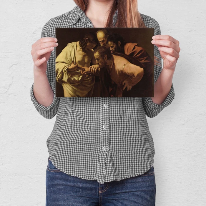 Plakat metalowy Saint Thomas Caravaggio Prezent