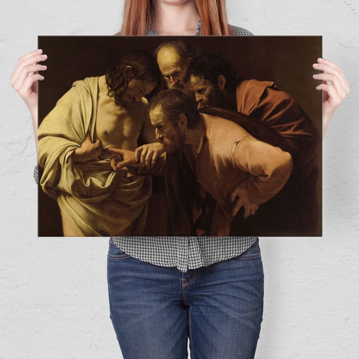 Poster metal Saint Thomas Caravaggio gift
