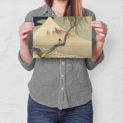 Plakat metalowy Mount Fuji Hokusai Prezent