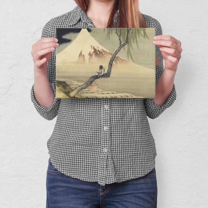 Poster metal Mount Fuji Hokusai gift