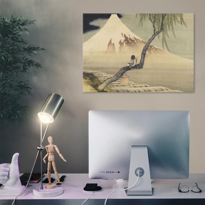Poster metal Mount Fuji Hokusai gift
