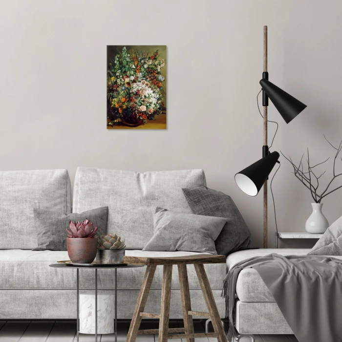 Plakat metalowy Bouquet Gustave Courbet Prezent