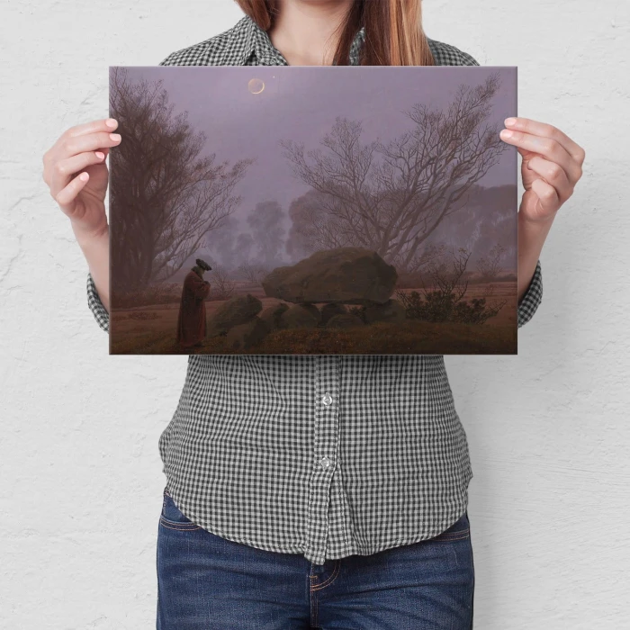 Poster metal Walk at dusk Friedrich gift
