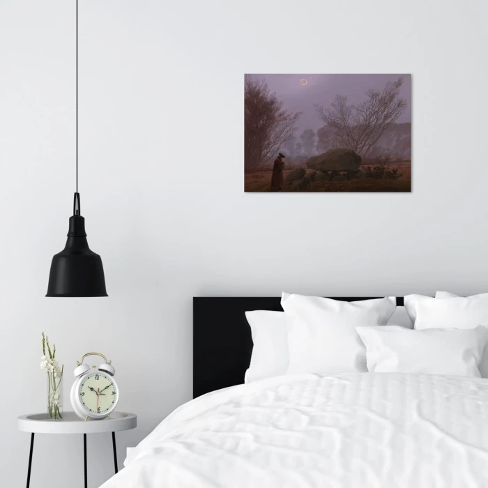 Poster metal Walk at dusk Friedrich gift