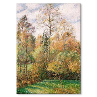 Plakat metalowy Autumn Poplars Pissarro Prezent