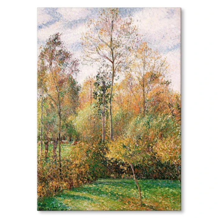 Poster metal Autumn Poplars Pissarro gift