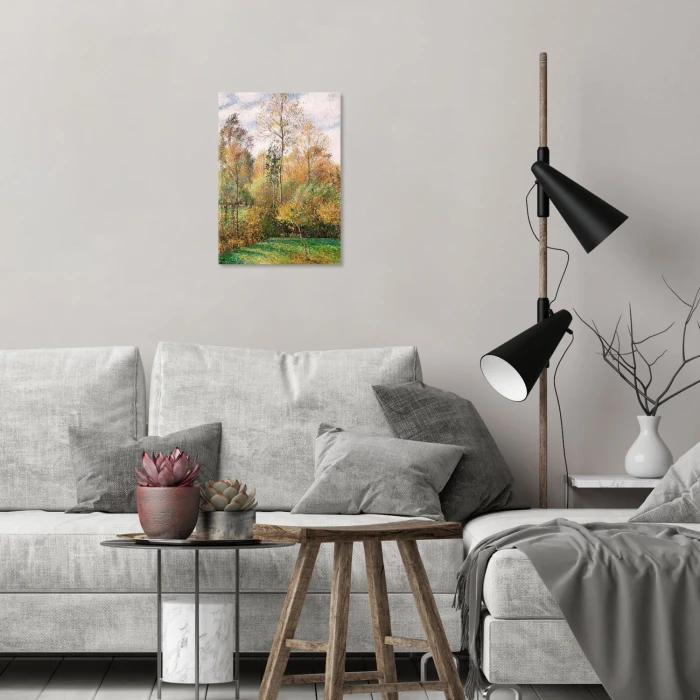 Poster metal Autumn Poplars Pissarro gift