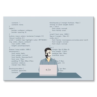 Plakat metalowy anonymus programmer Prezent