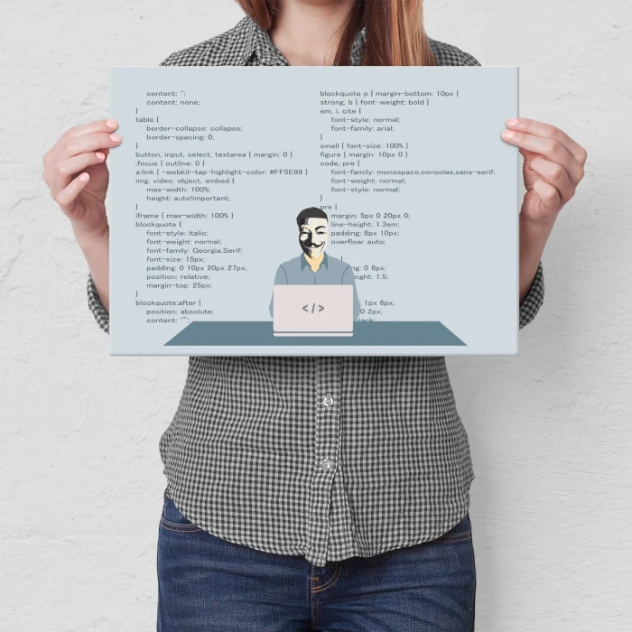 Poster metal anonymus programmer gift